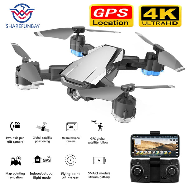 SHAREFUNBAY Drone GPS 5G WIFI and 4K HD wide-angle camera FPV Drone X Pro Quadcopter keeps up with my drone with camera